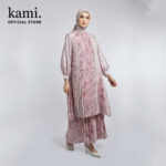 DANILLA PLEATS DRESS MACAROON PRINTED 4