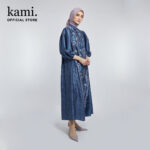 SAIRA PUFF SLEEVE SHIRT DRESS MACAROON PRINTED 4